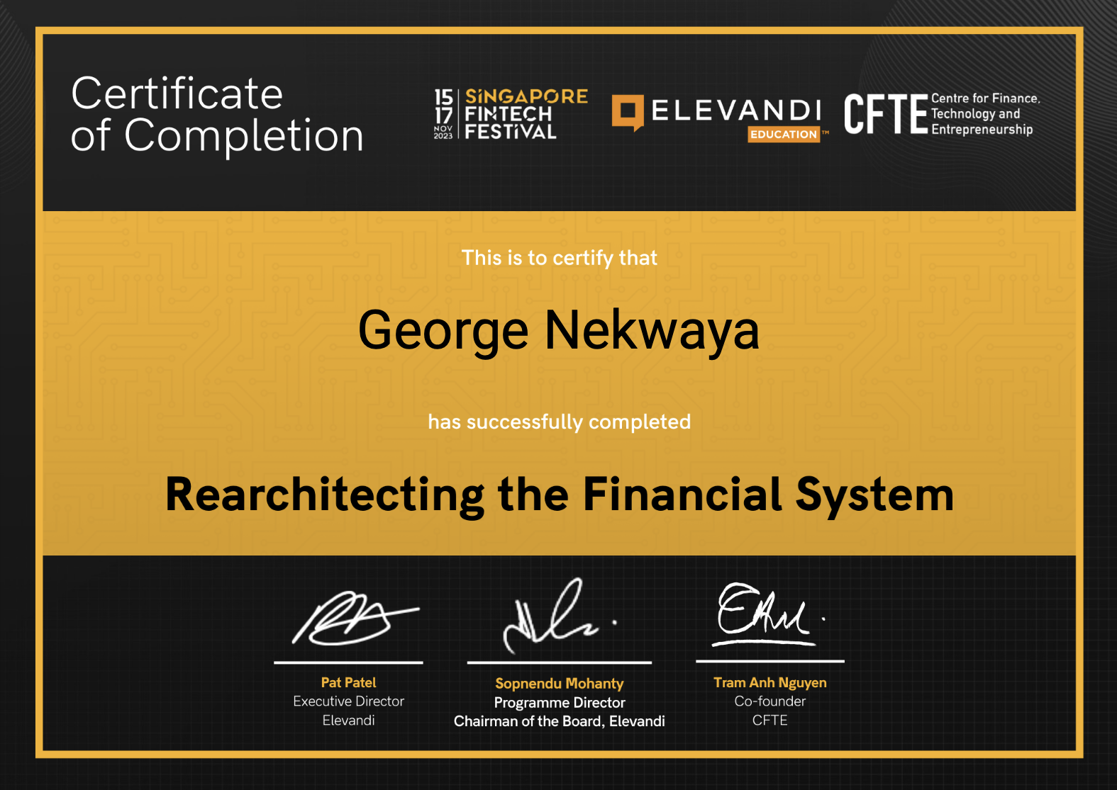 Rearchitecting the Financial System